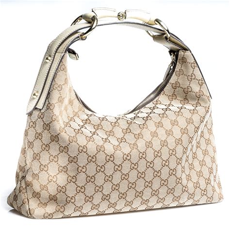 gucci hobo bag vintage canvas